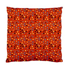 Red Retro Dots Standard Cushion Case (two Sides) by snowwhitegirl