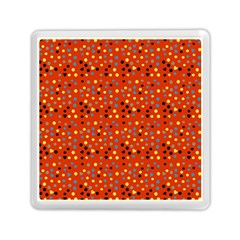 Red Retro Dots Memory Card Reader (square) by snowwhitegirl