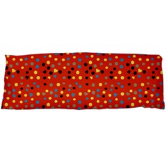 Red Retro Dots Body Pillow Case (dakimakura) by snowwhitegirl