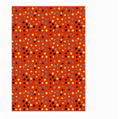 Red Retro Dots Large Garden Flag (two Sides) by snowwhitegirl