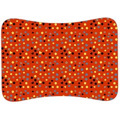 Red Retro Dots Velour Seat Head Rest Cushion by snowwhitegirl