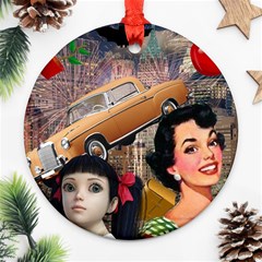 Out In The City Ornament (round) by snowwhitegirl