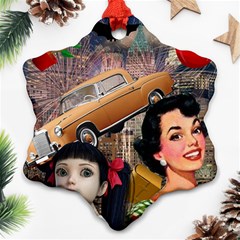 Out In The City Ornament (snowflake) by snowwhitegirl