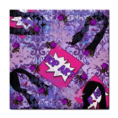 Purple Retro Pop Tile Coasters by snowwhitegirl