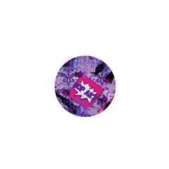 Purple Retro Pop 1  Mini Magnets by snowwhitegirl