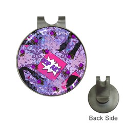 Purple Retro Pop Hat Clips With Golf Markers by snowwhitegirl