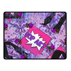 Purple Retro Pop Fleece Blanket (small) by snowwhitegirl