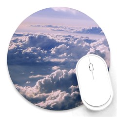 In The Clouds Round Mousepads by snowwhitegirl