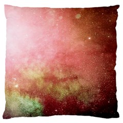 Galaxy Red Large Flano Cushion Case (one Side)