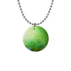 Galaxy Green Button Necklaces by snowwhitegirl