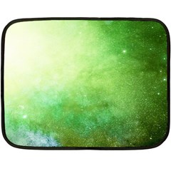 Galaxy Green Double Sided Fleece Blanket (mini)  by snowwhitegirl