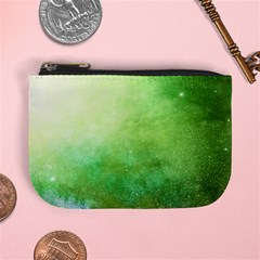 Galaxy Green Mini Coin Purse by snowwhitegirl