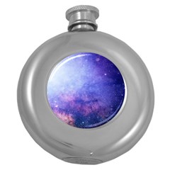 Galaxy Round Hip Flask (5 Oz) by snowwhitegirl