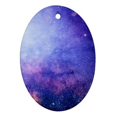 Galaxy Oval Ornament (two Sides) by snowwhitegirl