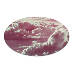 In The Clouds Pink Oval Magnet by snowwhitegirl