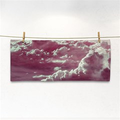 In The Clouds Pink Hand Towel by snowwhitegirl