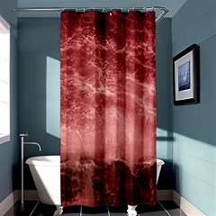 Red  Ocean Splash Shower Curtain 36  X 72  (stall)  by snowwhitegirl