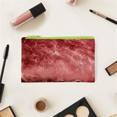 Red  Ocean Splash Cosmetic Bag (xs) by snowwhitegirl