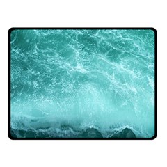 Green Ocean Splash Fleece Blanket (small) by snowwhitegirl