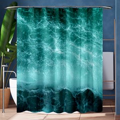 Green Ocean Splash Shower Curtain 60  X 72  (medium)  by snowwhitegirl