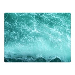 Green Ocean Splash Double Sided Flano Blanket (mini)  by snowwhitegirl