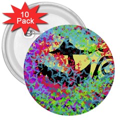 Wow 3  Buttons (10 Pack)  by snowwhitegirl