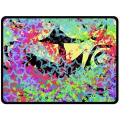 Wow Fleece Blanket (large)  by snowwhitegirl