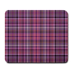 Pink Plaid Large Mousepads by snowwhitegirl