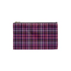 Pink Plaid Cosmetic Bag (small) by snowwhitegirl