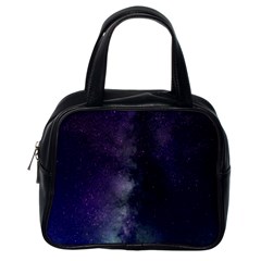 Galaxy Sky Purple Classic Handbags (one Side) by snowwhitegirl