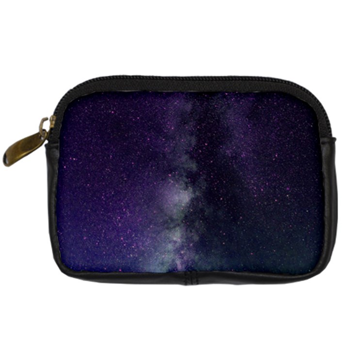 Galaxy Sky Purple Digital Camera Leather Case