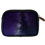 Galaxy Sky Purple Digital Camera Leather Case Back