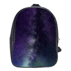 Galaxy Sky Purple School Bag (large) by snowwhitegirl