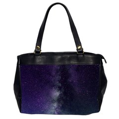 Galaxy Sky Purple Office Handbags (2 Sides)  by snowwhitegirl