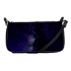 Galaxy Sky Purple Shoulder Clutch Bag by snowwhitegirl