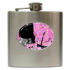 Weird Smile Hip Flask (6 Oz) by snowwhitegirl