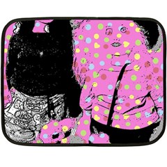 Weird Smile Double Sided Fleece Blanket (mini)  by snowwhitegirl