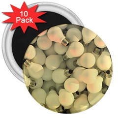 Bulbs 3  Magnets (10 Pack)  by snowwhitegirl