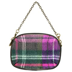 Pink Plaid Flannel Chain Purse (one Side) by snowwhitegirl