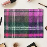 Pink Plaid Flannel Cosmetic Bag (XL) Back