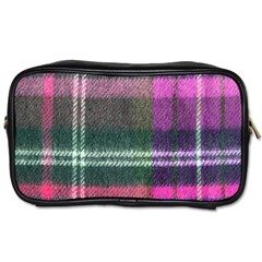 Pink Plaid Flannel Toiletries Bag (one Side) by snowwhitegirl