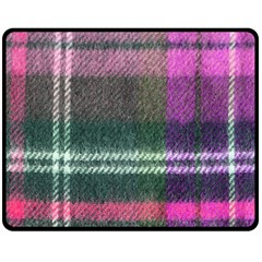 Pink Plaid Flannel Fleece Blanket (medium)  by snowwhitegirl