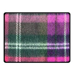 Pink Plaid Flannel Fleece Blanket (small) by snowwhitegirl