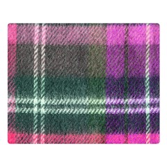 Pink Plaid Flannel Double Sided Flano Blanket (large)  by snowwhitegirl