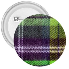 Neon Green Plaid Flannel 3  Buttons by snowwhitegirl