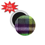 Neon Green Plaid Flannel 1.75  Magnets (100 pack)  Front