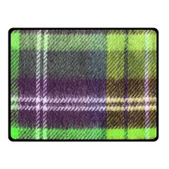 Neon Green Plaid Flannel Fleece Blanket (small) by snowwhitegirl