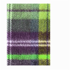 Neon Green Plaid Flannel Large Garden Flag (two Sides) by snowwhitegirl