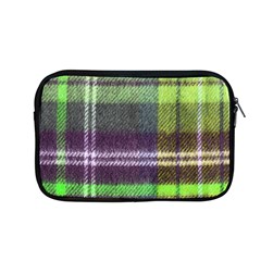 Neon Green Plaid Flannel Apple Macbook Pro 13  Zipper Case by snowwhitegirl