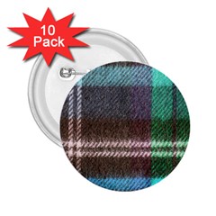 Blue Plaid Flannel 2 25  Buttons (10 Pack)  by snowwhitegirl